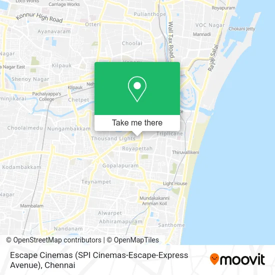 Escape Cinemas (SPI Cinemas-Escape-Express Avenue) map