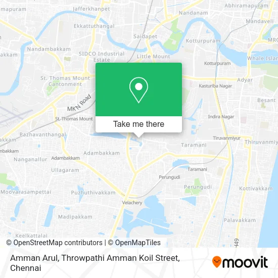 Amman Arul, Throwpathi Amman Koil Street map