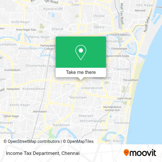 Income-Tax Department map