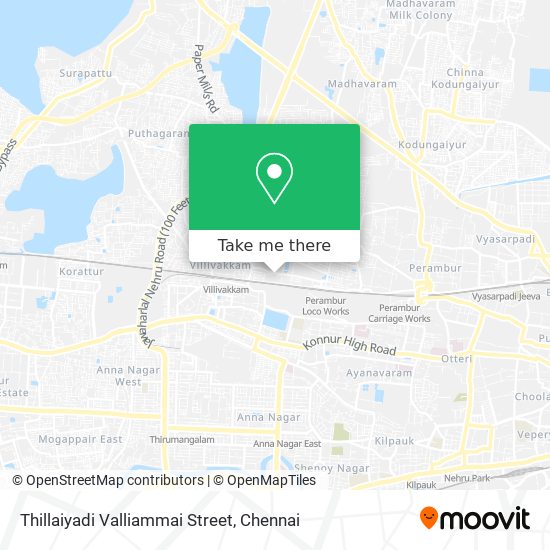 Thillaiyadi Valliammai Street map
