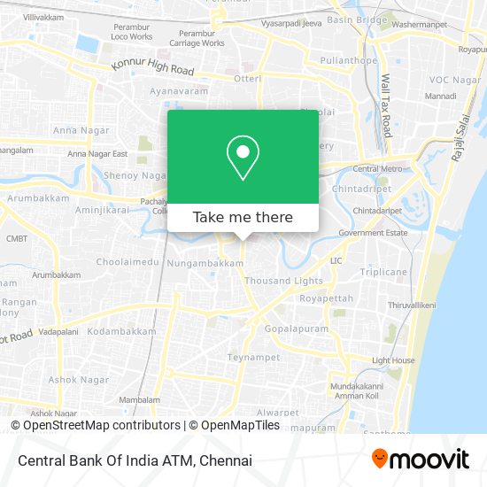 Central Bank Of India ATM map