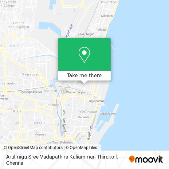 Arulmigu Sree Vadapathira Kaliamman Thirukoil map