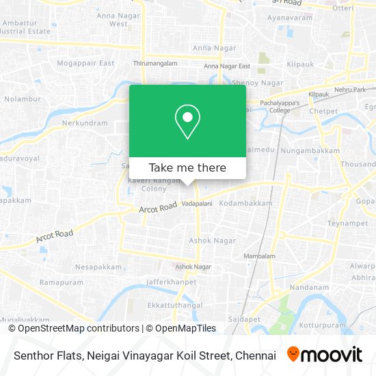Senthor Flats, Neigai Vinayagar Koil Street map