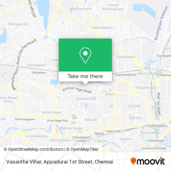 Vasantha Vihar, Appadurai 1st Street map