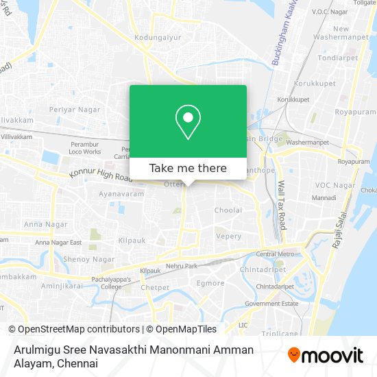 Arulmigu Sree Navasakthi Manonmani Amman Alayam map