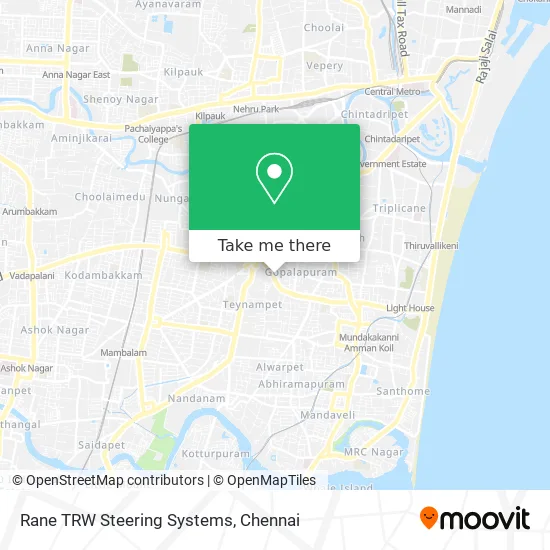 Rane TRW Steering Systems map