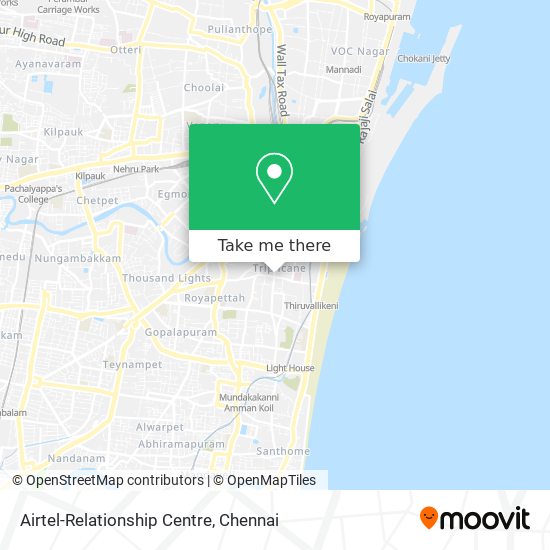 Airtel-Relationship Centre map
