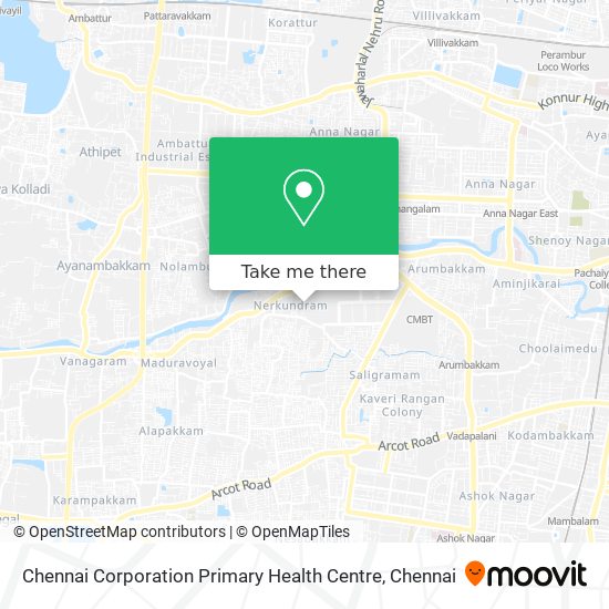 Chennai Corporation Primary Health Centre map