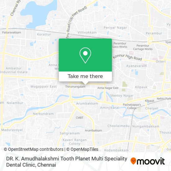 DR. K. Amudhalakshmi Tooth Planet Multi Speciality Dental Clinic map