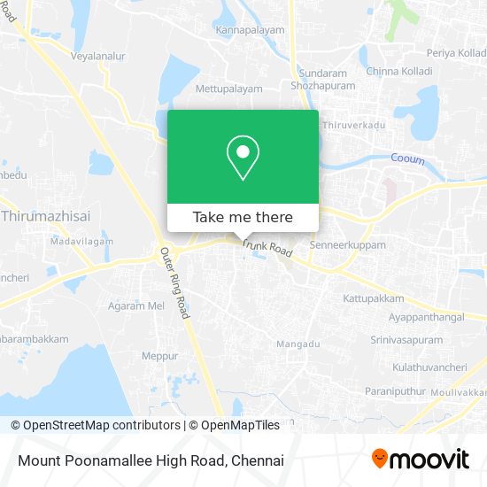 Mount Poonamallee High Road map