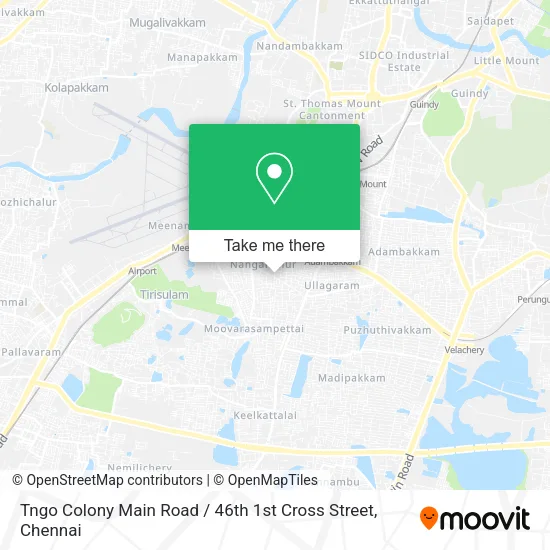 Tngo Colony Main Road / 46th 1st Cross Street map