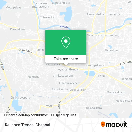 Reliance Trends map