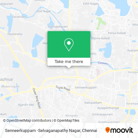 Senneerkuppam -Selvaganapathy Nagar map