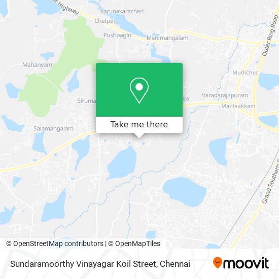 Sundaramoorthy Vinayagar Koil Street map