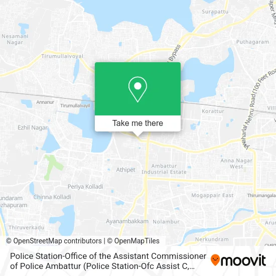 Police Station-Office of the Assistant Commissioner of Police Ambattur map