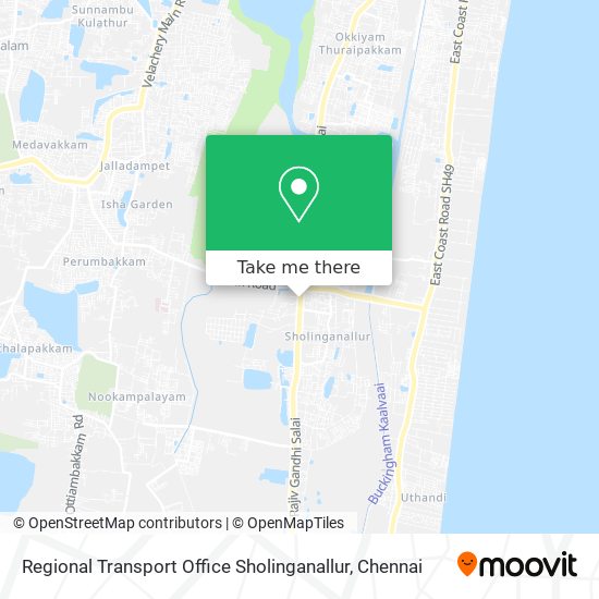 Regional Transport Office Sholinganallur map