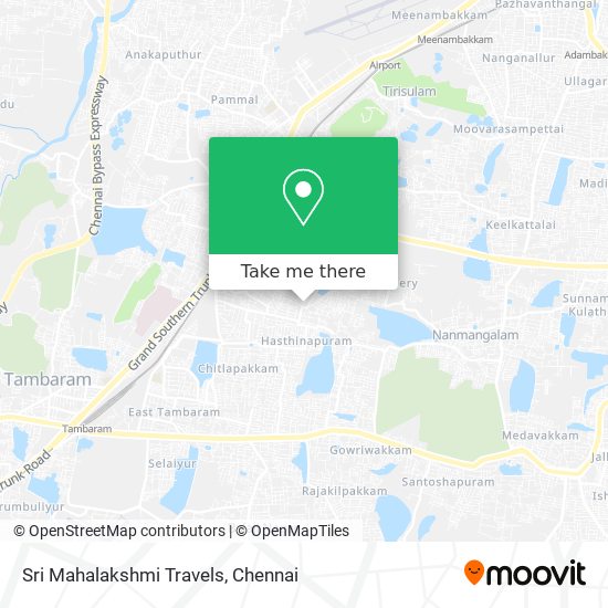 Sri Mahalakshmi Travels map