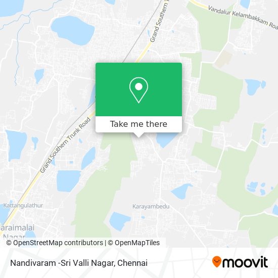 Nandivaram -Sri Valli Nagar map