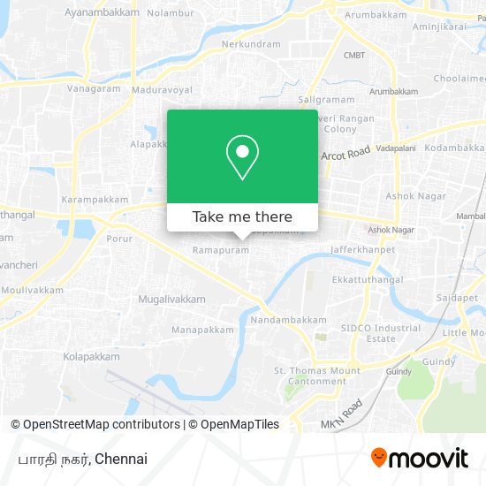 பாரதி நகர் map