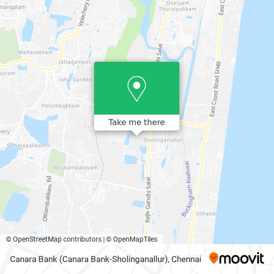 Canara Bank (Canara Bank-Sholinganallur) map