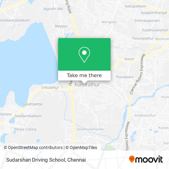 Sudarshan Driving School map