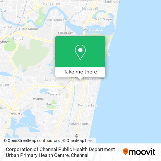 Corporation of Chennai Public Health Department Urban Primary Health Centre map