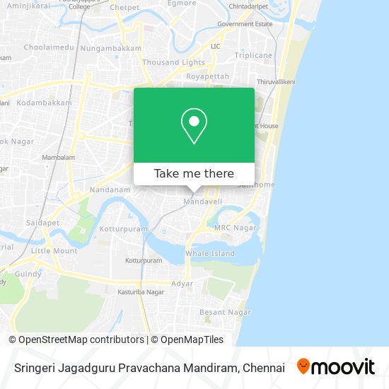 Sringeri Jagadguru Pravachana Mandiram map