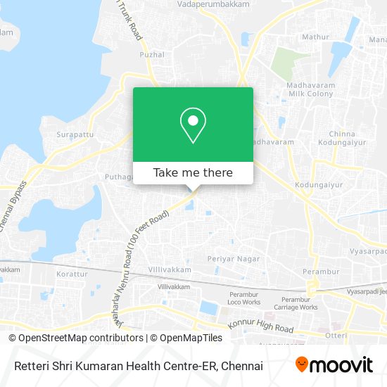 Retteri Shri Kumaran Health Centre-ER map