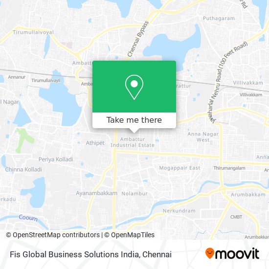 Fis Global Business Solutions India map