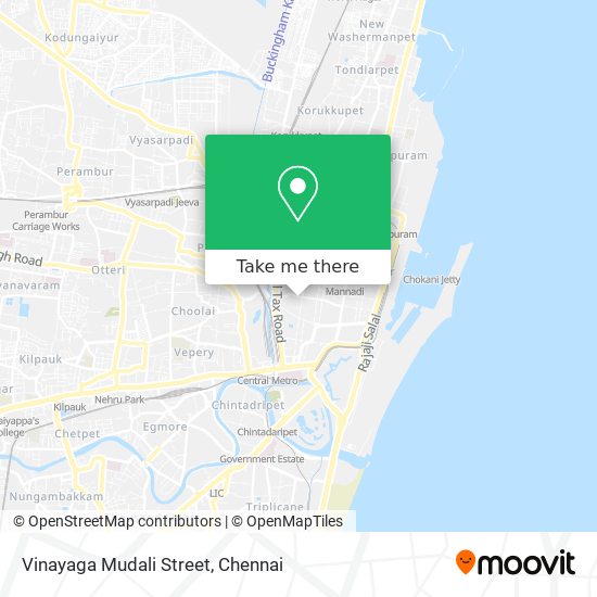 Vinayaga Mudali Street map