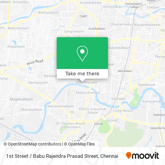 1st Street / Babu Rajendra Prasad Street map