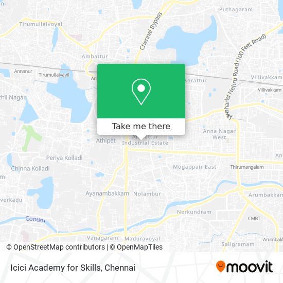 Icici Academy for Skills map