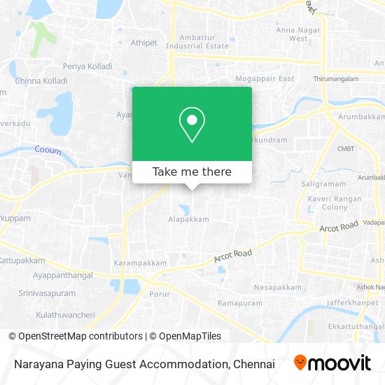 Narayana Paying Guest Accommodation map