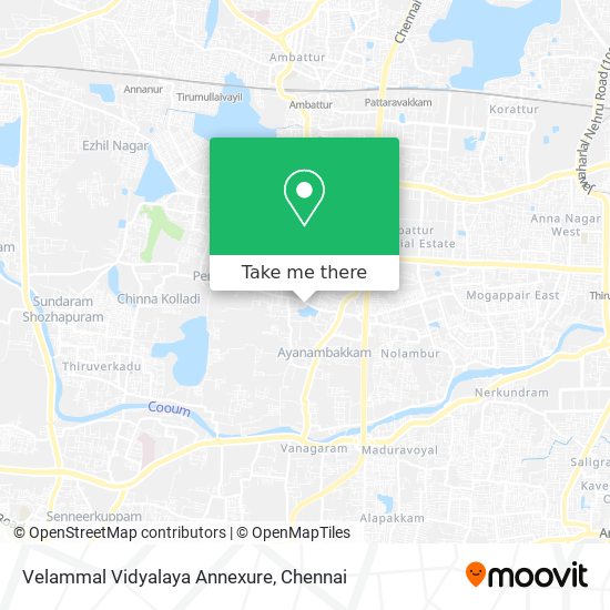 Velammal Vidyalaya Annexure map