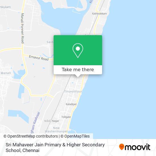 Sri Mahaveer Jain Primary & Higher Secondary School map