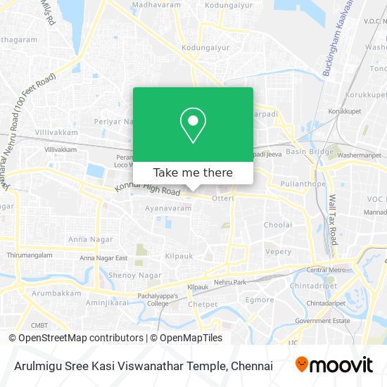 Arulmigu Sree Kasi Viswanathar Temple map