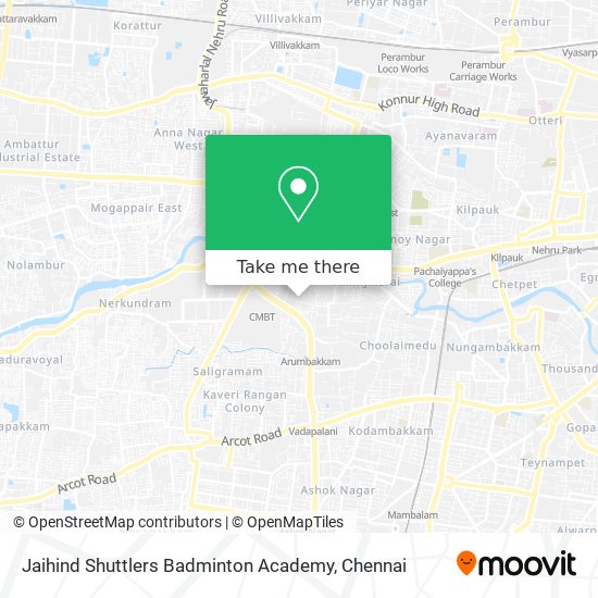 Jaihind Shuttlers Badminton Academy map
