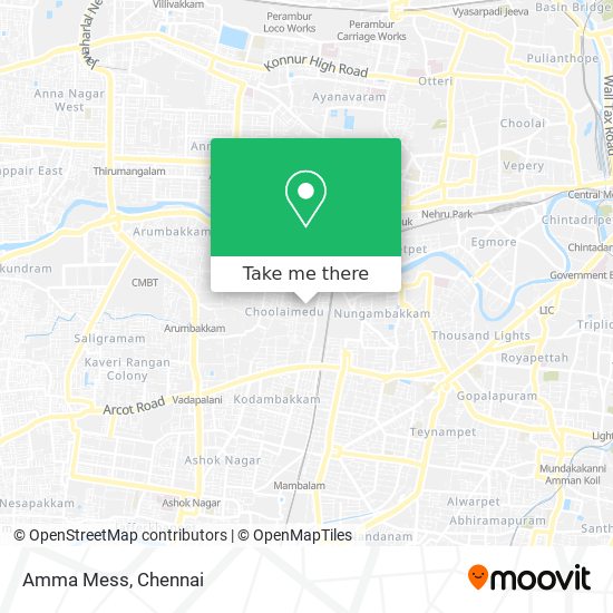 Amma Mess map