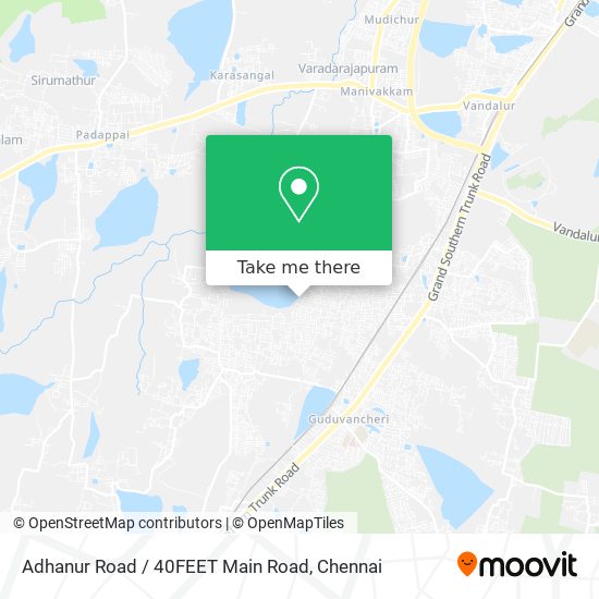 Adhanur Road / 40FEET Main Road map
