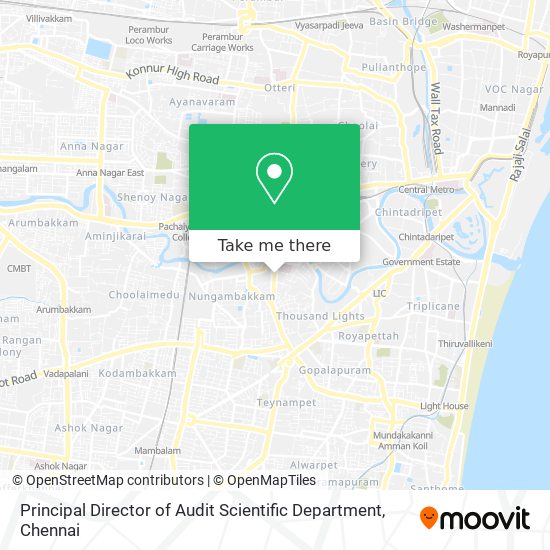 Principal Director of Audit Scientific Department map