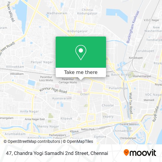 47, Chandra Yogi Samadhi 2nd Street map