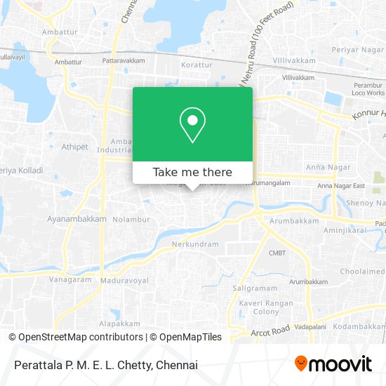 Perattala P. M. E. L. Chetty map