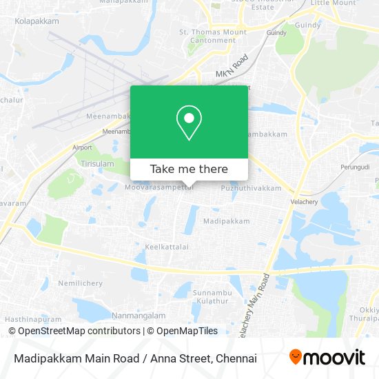 Madipakkam Main Road / Anna Street map