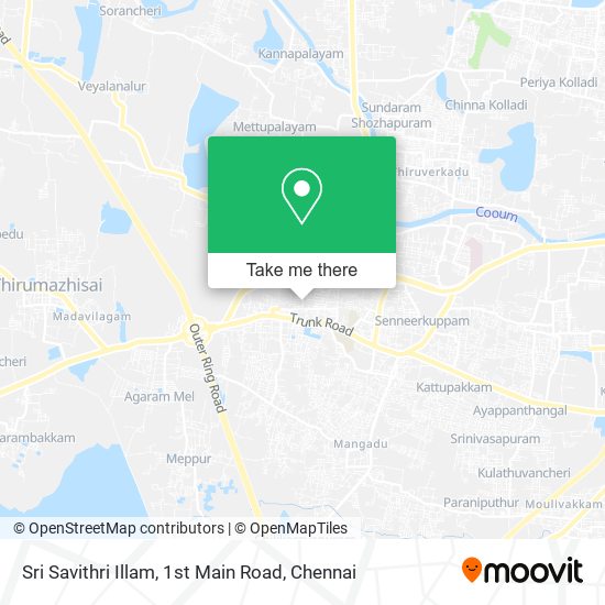 Sri Savithri Illam, 1st Main Road map