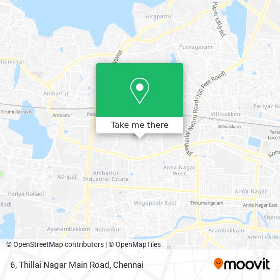 6, Thillai Nagar Main Road map