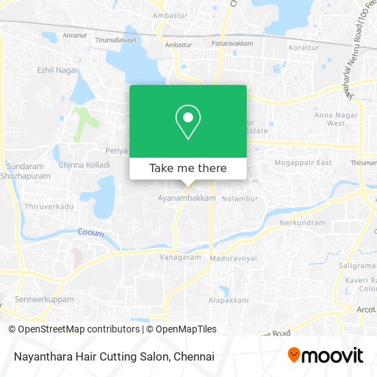 How to get to Nayanthara Hair Cutting Salon in Saidapet by Bus or Train?