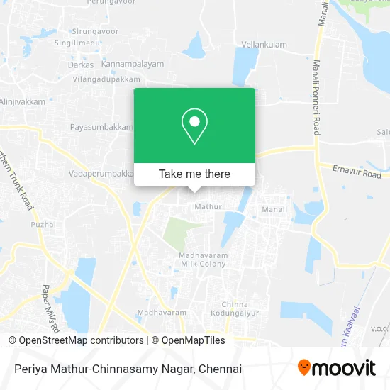 Periya Mathur-Chinnasamy Nagar map