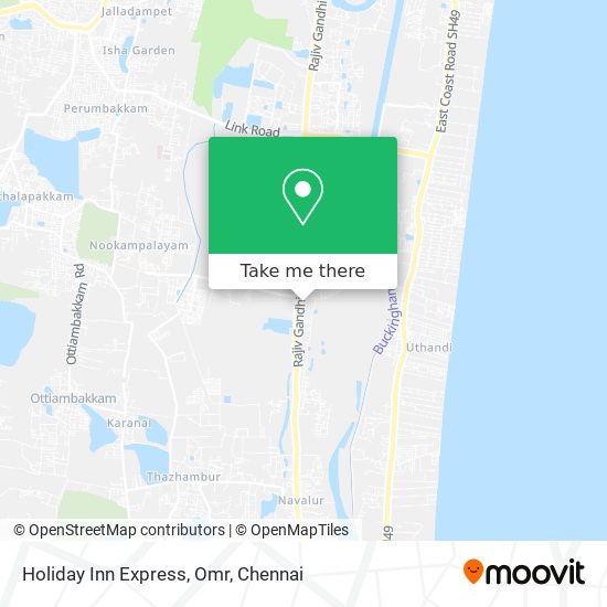 Holiday Inn Express, Omr map