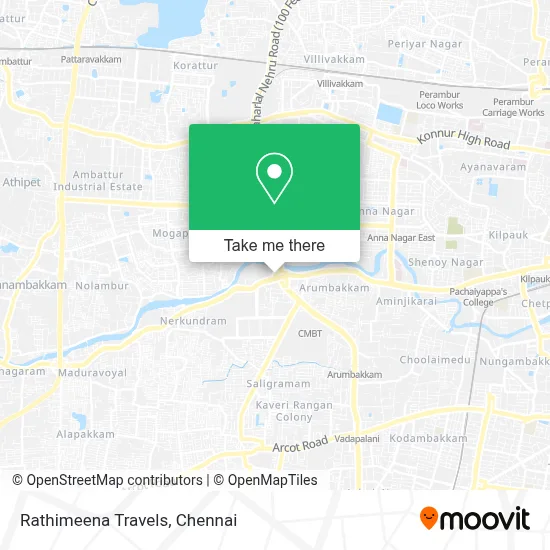 Rathimeena Travels map