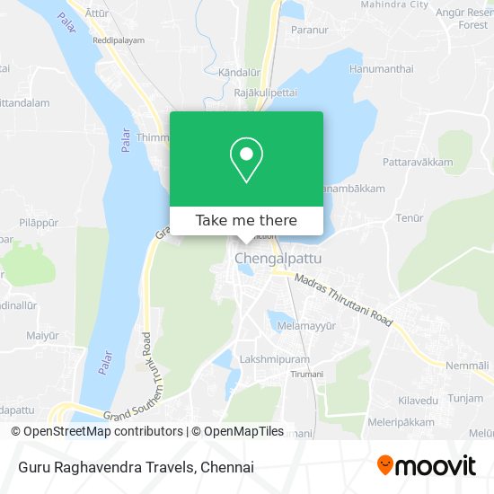 Guru Raghavendra Travels map